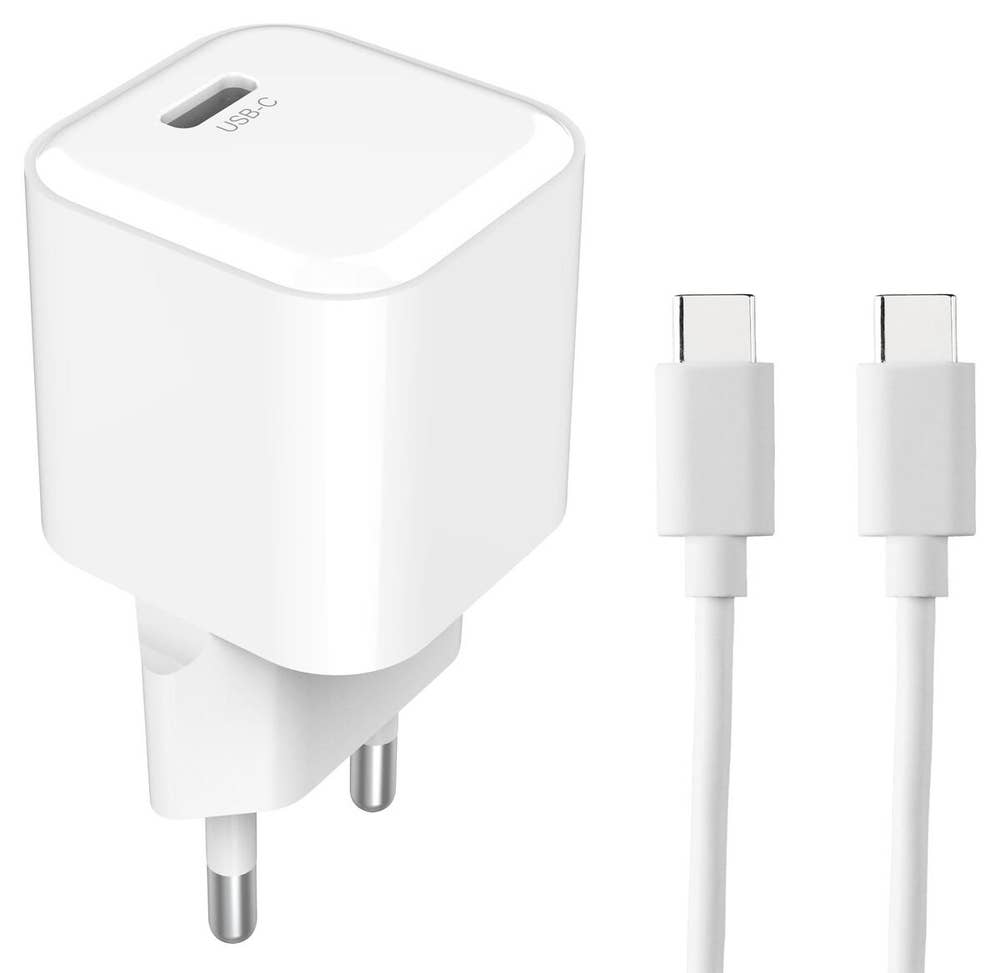 Clas Ohlson Laddkabel USB-C Vit 1M Clas Ohlson