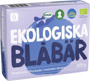 Garant Eko Blåbär EKO/KRAV Fryst
