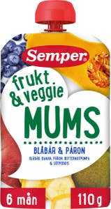Semper Frukt & Veggie Blåbär 6M