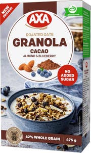 AXA Granola Kakao, Mandel & Blåbär