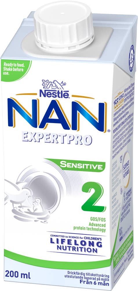 Nestlé NAN Expertpro Sensitive 2 Drickfärdig Tillskottsnäring