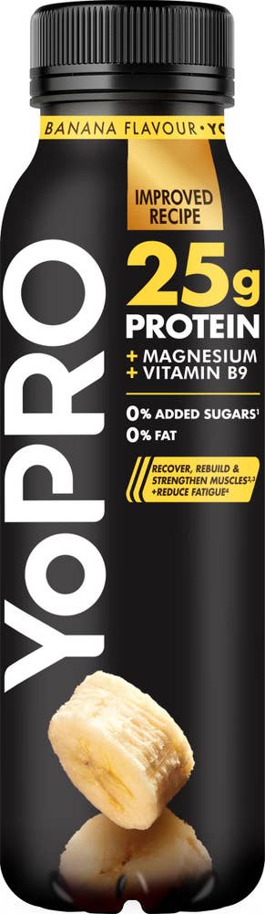 Danone YoPro Protein Drickyoghurt Banan Utan Tillsatt Socker