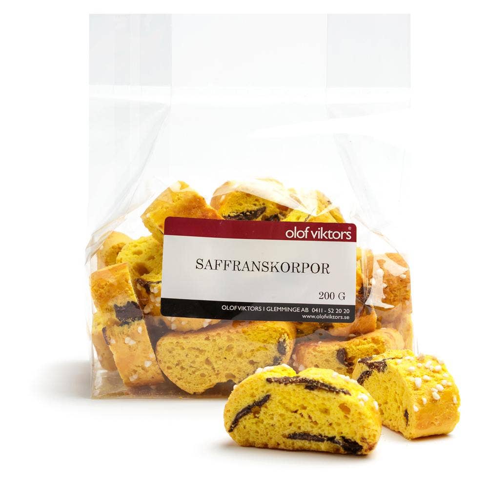 Olof Viktors Saffranskorpor med Mörk Choklad