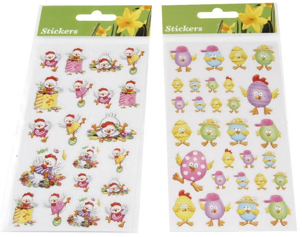 Hedlundgruppen Stickers Kycklingar 8,5x15,5cm