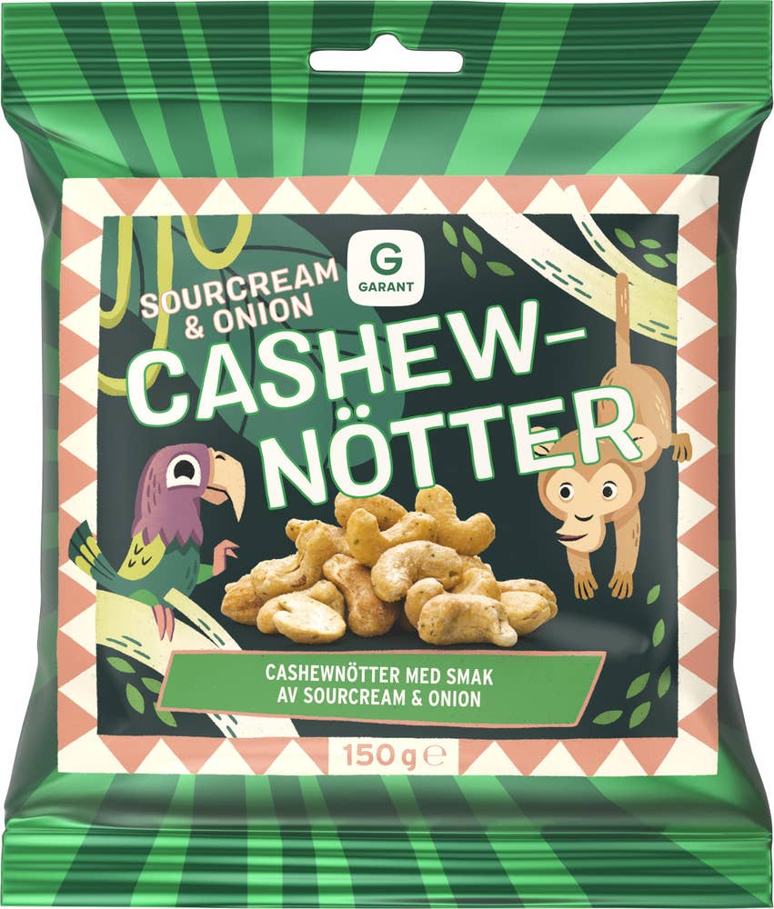 Garant Cashewnötter Sourcream Onion