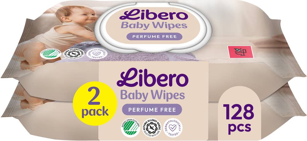 Libero Våtservetter Duo 2x64-p