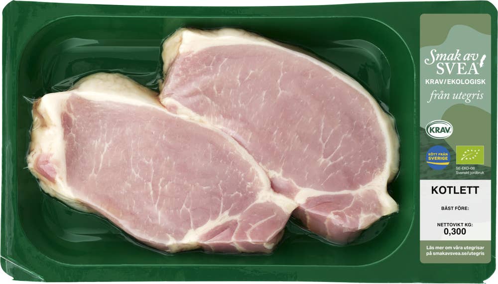 Smak av SVEA Fläskkotlett Skivad KRAV