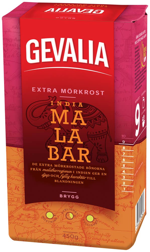Gevalia Kaffe India Mala Mörkrost Gevalia