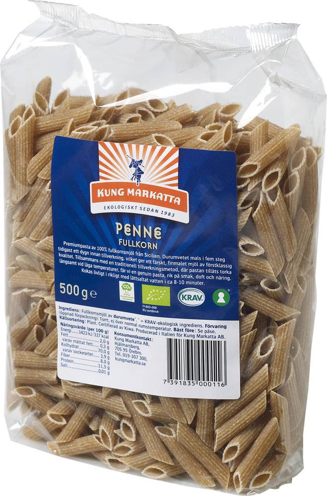 Ej sorterad Penne Fullkorn Kung Markatta