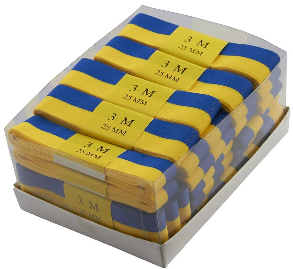 Hedlundgruppen Sidenband Blå & Gul 3m