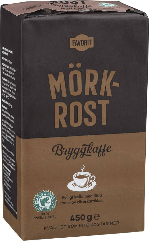 Favorit Bryggkaffe Mörkrost Favorit