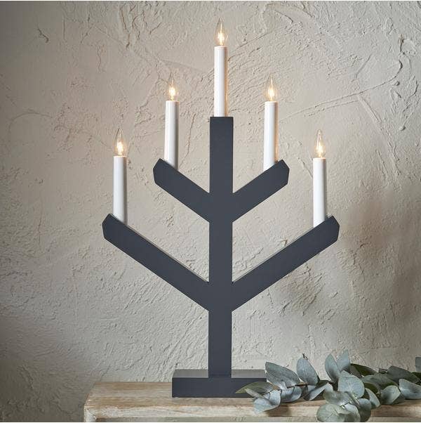 Star Trading Ljusstake Vinga Grå