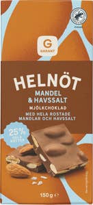 Garant Mjölkchoklad Helnöt Mandel & Havssalt