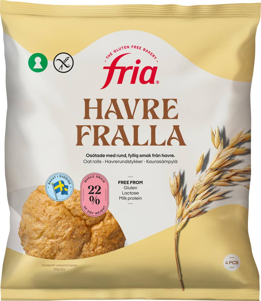 Fria Havrefralla Glutenfri Fryst 4-p