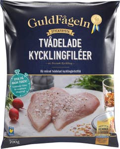 Guldfågeln Kycklingbröstfilé Tvådelad Fryst