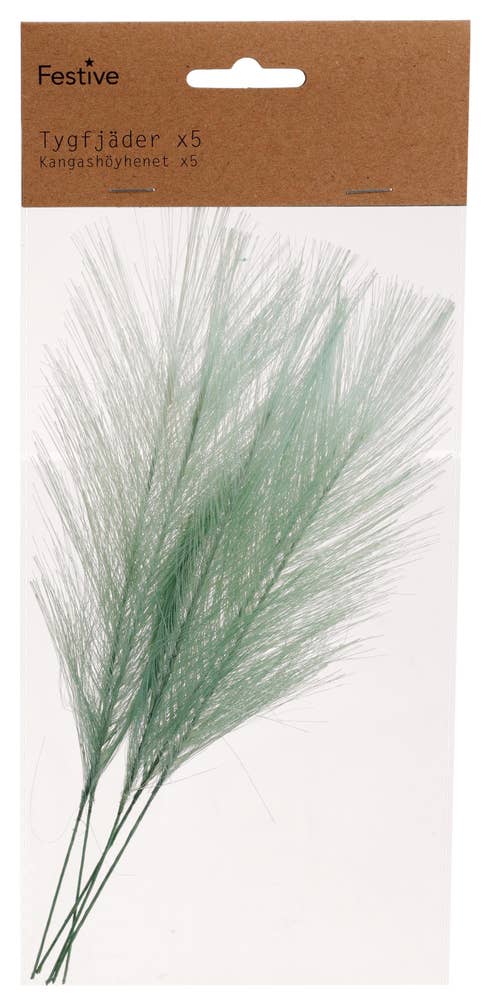 Hedlundgruppen Tygfjäder Grön 22cm