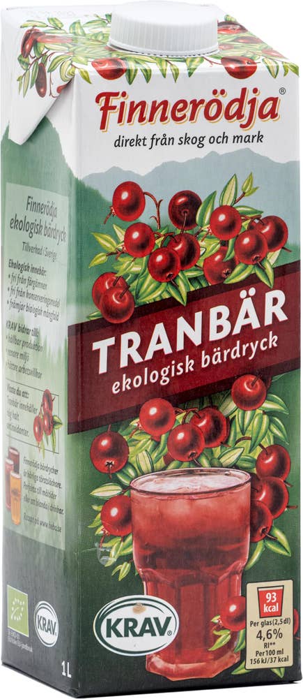Finnerödja Tranbärsdryck EKO/KRAV