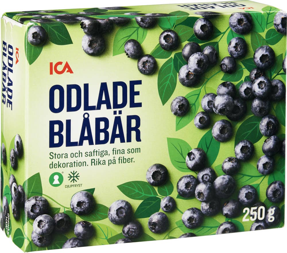 Ej sorterad Frysta Stora Odlade Blåbär Ica