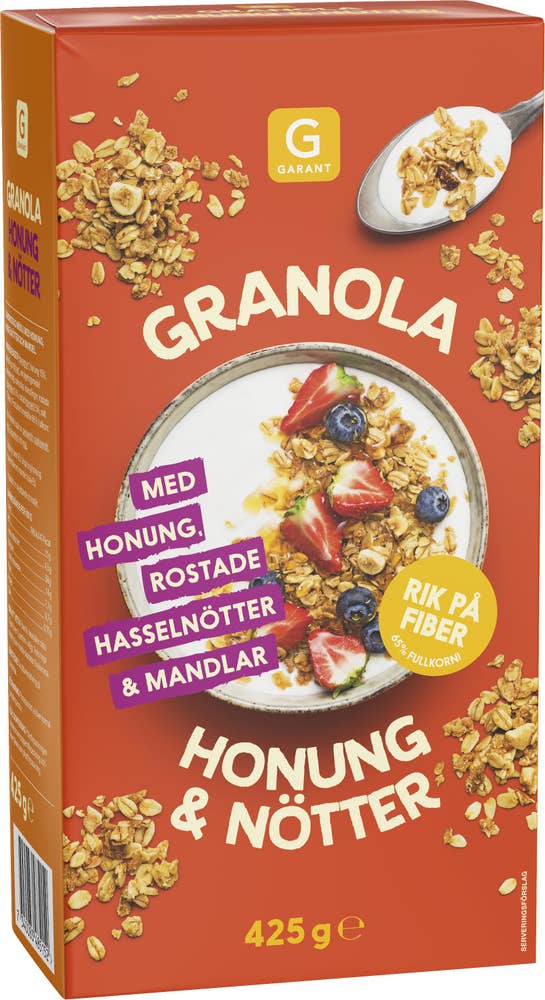 Garant Granola Honung & Nötter