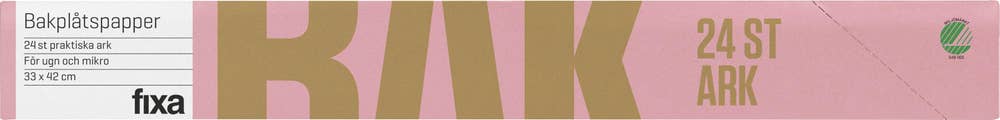 Fixa Bakplåtspapper