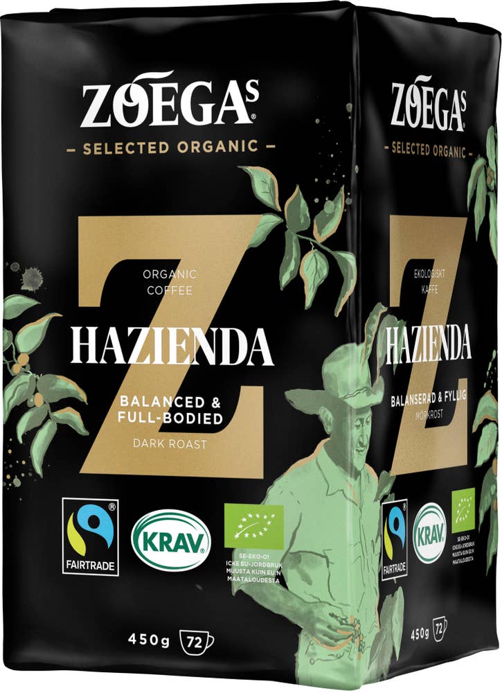 ZOÉGAS Hazienda Bryggkaffe Mörkrost EKO/KRAV/Fairtrade