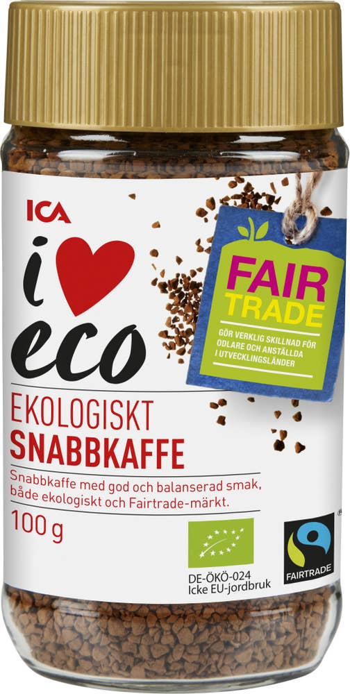 Ej sorterad Snabbkaffe Fairtrade Ica Eco