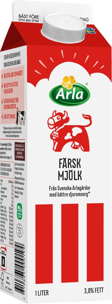Arla Ko® Färsk Standardmjölk 3%