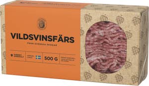 Svenskt Gårdsvilt Vildsvinsfärs Fryst