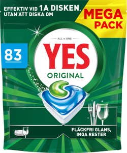 Yes Maskindisktabletter Original All in One Megapack