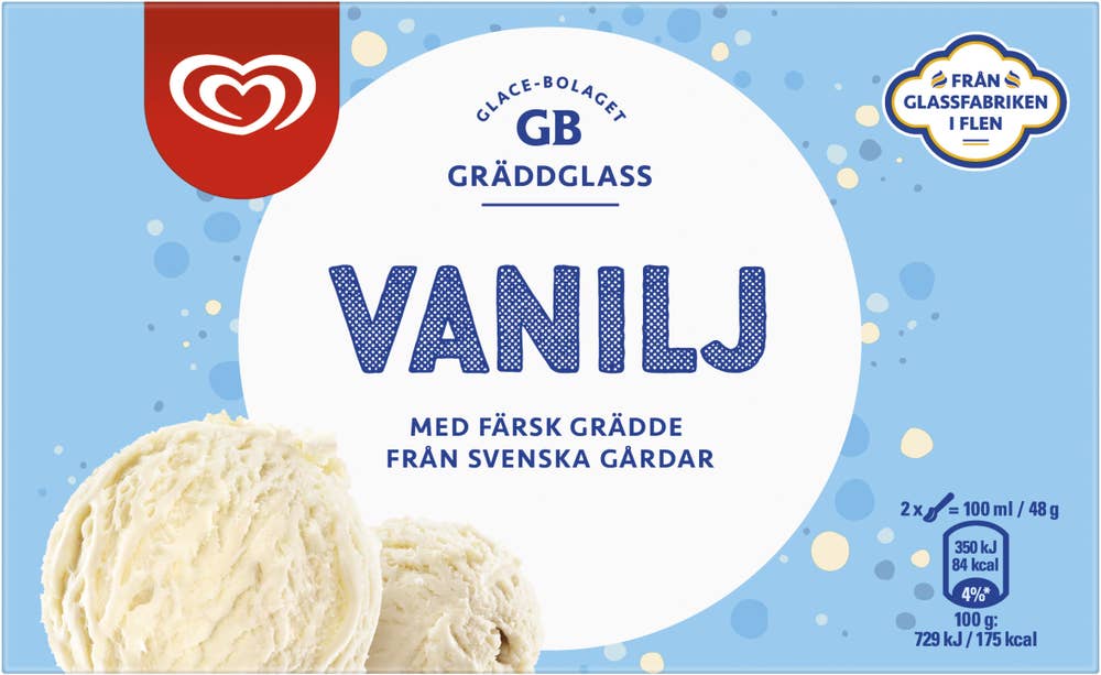 Heartbrand Gräddglass Vanilj