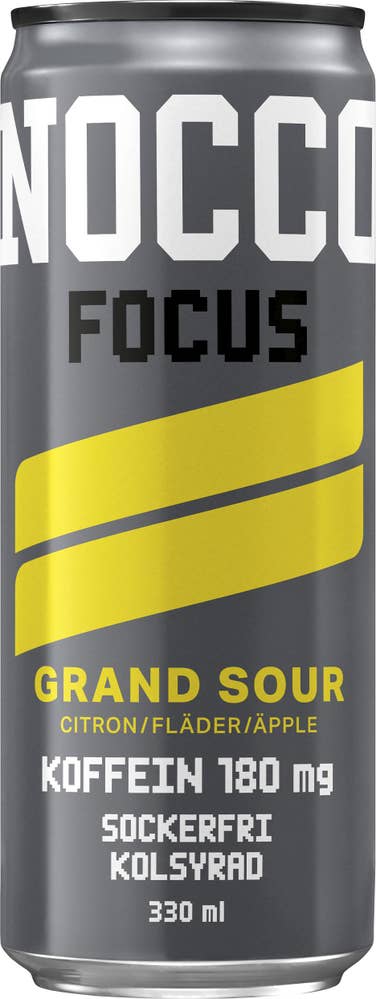 Nocco Energidryck Focus Grand Sour Citron/Fläder/Äpple Sockerfri