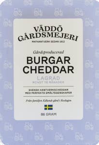 Väddö Gårdsmejeri Burgarcheddar Lagrad