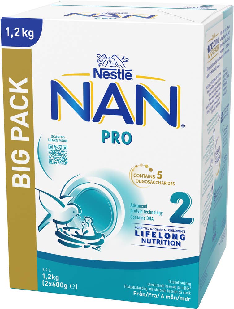 NESTLÉ NAN Pro 2 Tillskottsnäring Pulver 6M