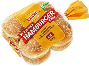 Korvbrödsbagarn Hamburgerbröd 8-p