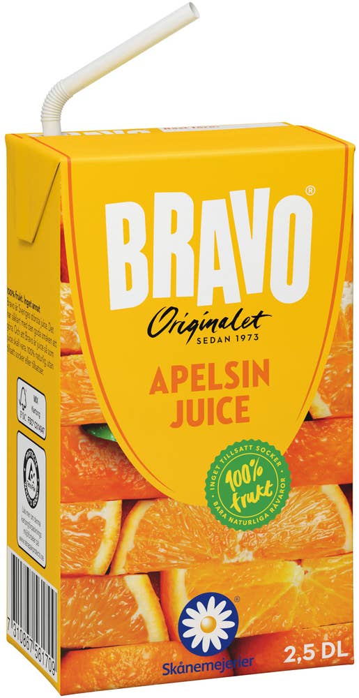 Bravo Juice Apelsin 250ml Bravo