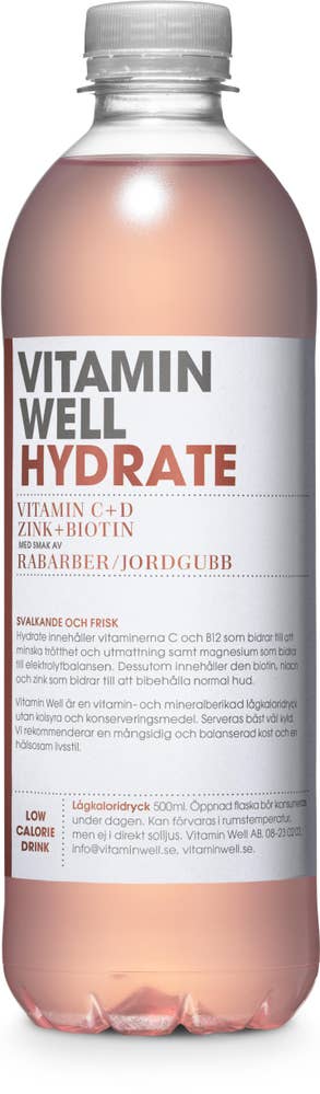 Vitamin Well Hydrate Jordgubb/Rabarber