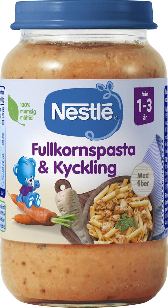 Barnmat Fullkornspasta & Kyckling 1-3år