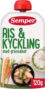 Semper Klämmis Ris & Kyckling med Grönsaker 6M