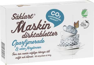 Såklart Maskindisktabletter Oparfymerade