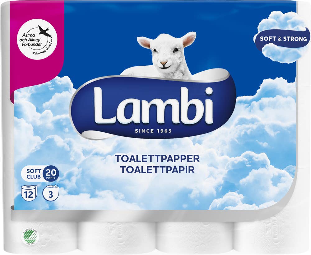 Lambi Toalettpapper Soft & Caring 12-p Lambi