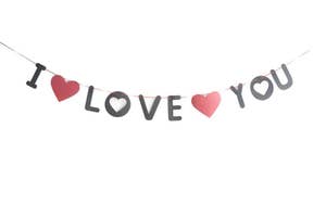 Hedlundgruppen Girlang I LOVE YOU 2m