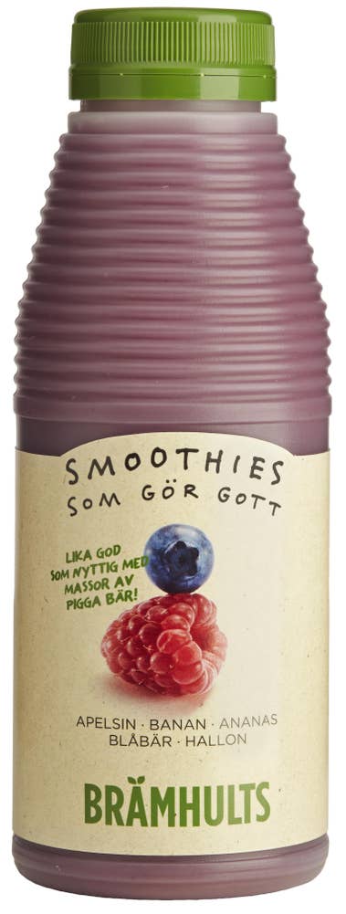 Brämhults Smoothie Blåbär/Hallon 0,38L Brämhults