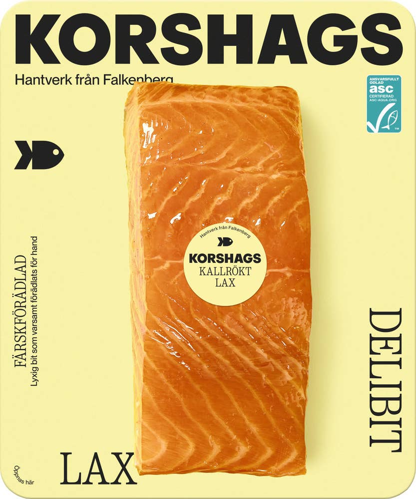Korshags Kallrökt Lax Delibit ASC
