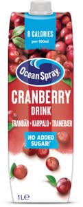 Ocean Spray Cranberry No Sugar Added Tranbärsdryck