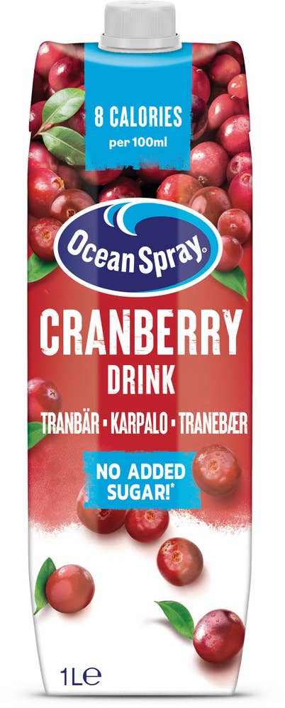 Ocean Spray Cranberry No Sugar Added Tranbärsdryck