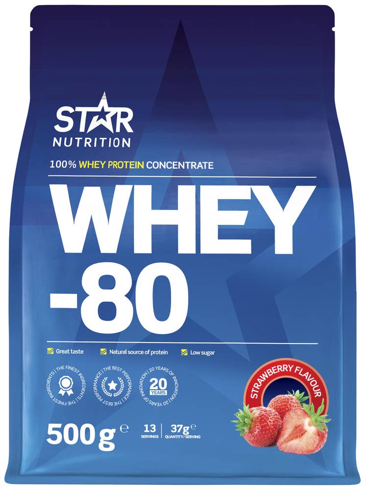 Proteinpulver Whey -80 Strawberry