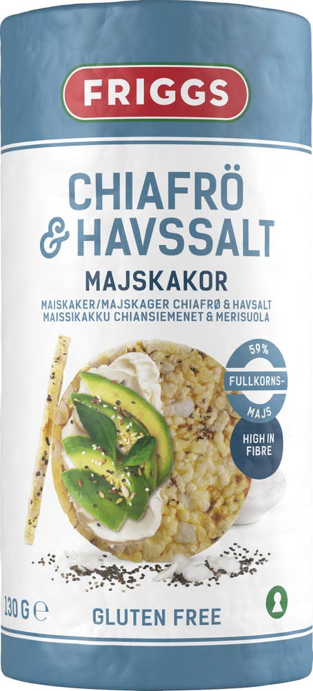 Friggs Majskakor Chiafrö & Havssalt