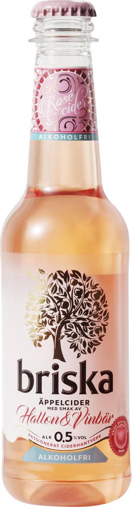 Briska Rosé Hallon & Vinbär Alkoholfri 0,5%