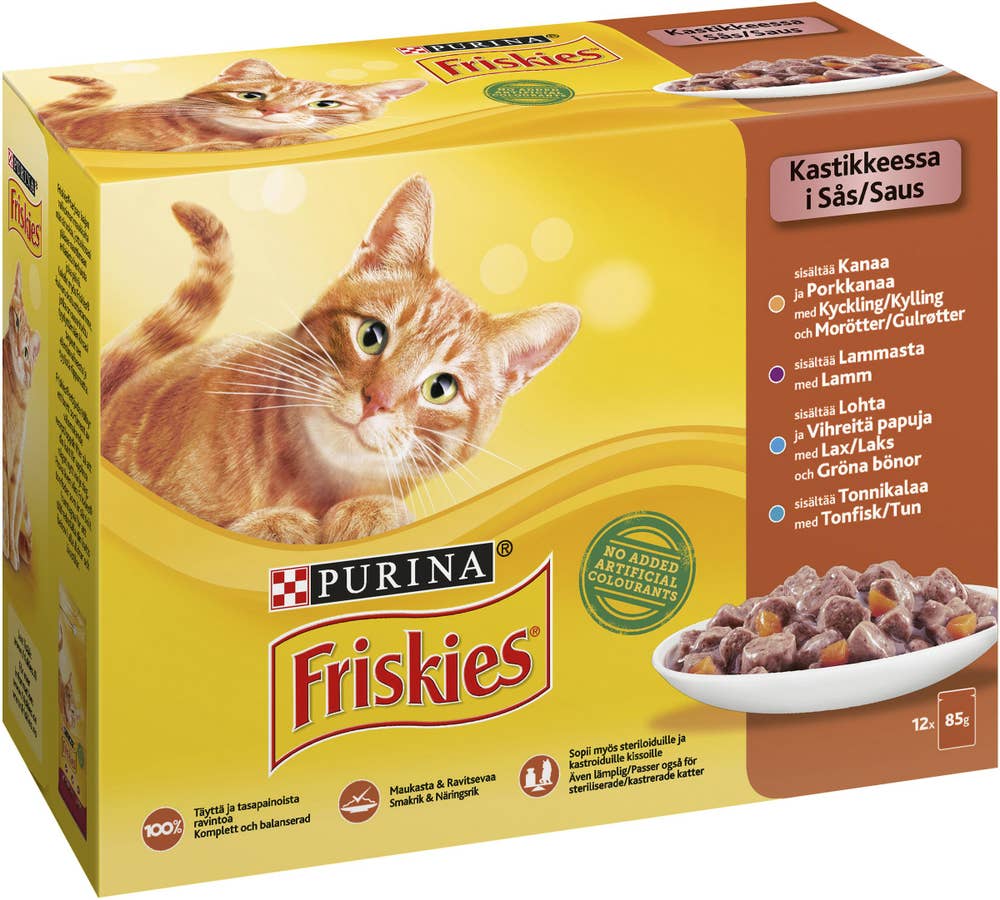 Friskies Kattmat Kött & Fisk I Sås 12x Friskies