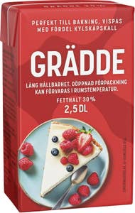 Dairy Foods Vispgrädde Lång Hållbarhet 30%